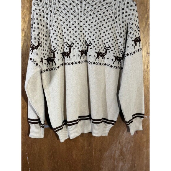 Vintage Ten West Knit Sweater Winter‎ Deer Women’s Medium M - Picture 8 of 9